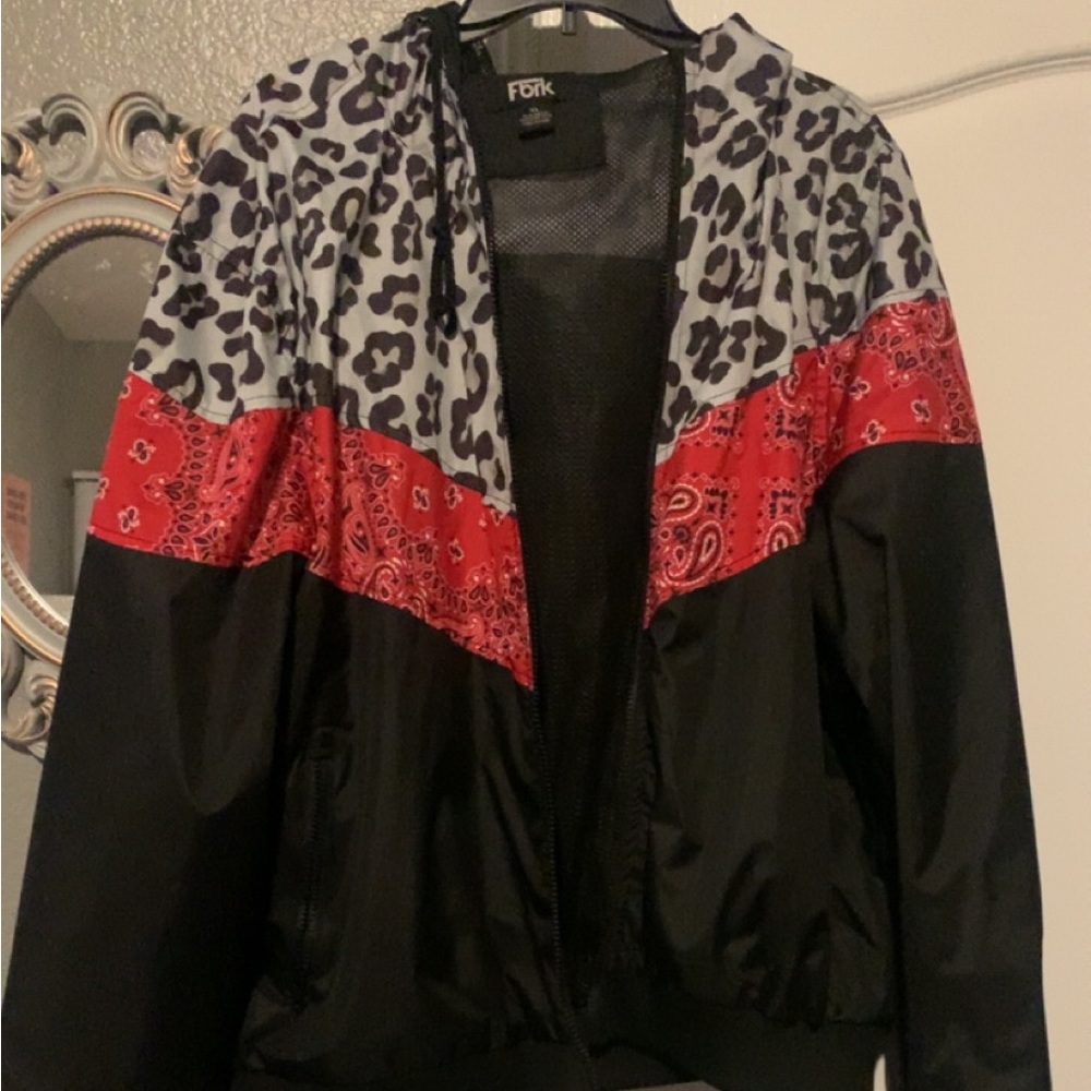 Cheetah Bandanna Mix Jacket